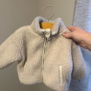 Kids Cream Sherpa Jacket